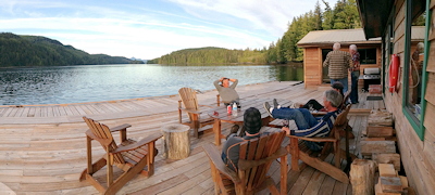 Relaxing at Coast Springs LOdge